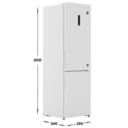 Купить Холодильник с морозильником   DEXP B4-40AMA белый  9261639. Характеристики, отзывы и цены в Донецке