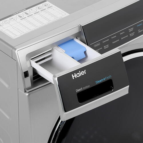 Купить Стиральная машина Haier HW80-B14979S серебристый  1625709. Характеристики, отзывы и цены в Донецке