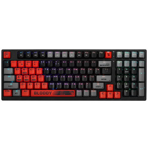 Купить Клавиатура проводная A4Tech Bloody S98 Sports [SPORTS RED]  5417384. Характеристики, отзывы и цены в Донецке