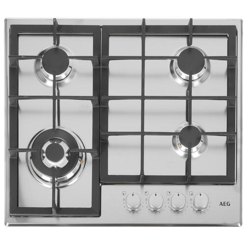 Купить Газовая варочная поверхность AEG HGB64420SM  9101665. Характеристики, отзывы и цены в Донецке