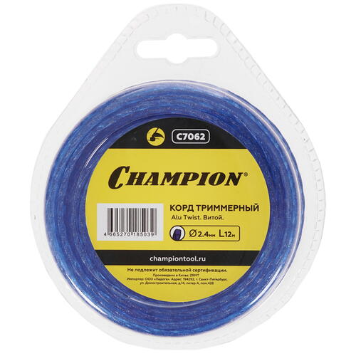 Купить Леска для триммеров Champion Alu Twist C7062  5099783. Характеристики, отзывы и цены в Донецке