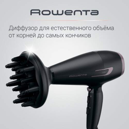 Купить Фен Rowenta Pro Power+ CV7220F0 черный  9983004. Характеристики, отзывы и цены в Донецке
