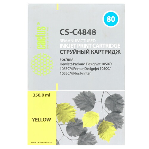 Купить Картридж Cactus CS-C4848 №80 желтый  7942598. Характеристики, отзывы и цены в Донецке