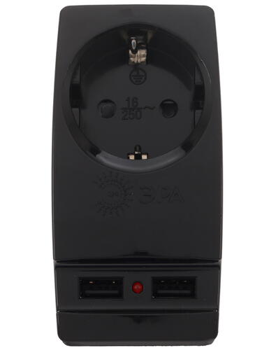 Купить Адаптер питания ЭРА SP-1e-USB-B черный  1250776. Характеристики, отзывы и цены в Донецке