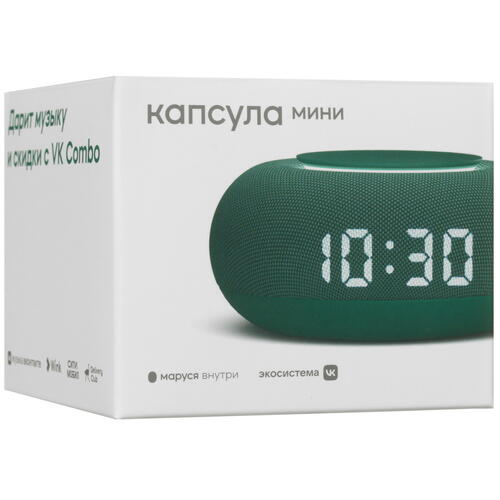 Купить Умная колонка VK Капсула Мини зеленый  4888190. Характеристики, отзывы и цены в Донецке