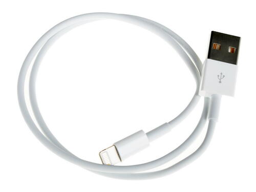 Купить Кабель круглый Apple Lightning 8-pin MFI - USB 2.0 Type-A белый 0.5 м  0198069. Характеристики, отзывы и цены в Донецке