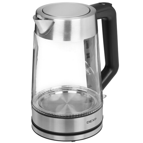 Купить Электрочайник DEXP EK-16RGB серебристый  9111143. Характеристики, отзывы и цены в Донецке