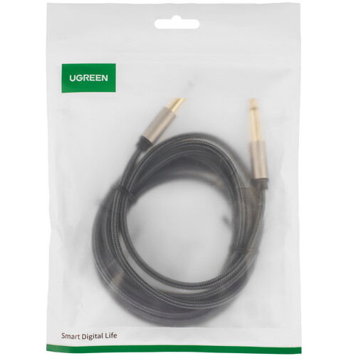 Купить Кабель   Ugreen jack 6.3 мм - jack 6.3 мм серый  9154930. Характеристики, отзывы и цены в Донецке