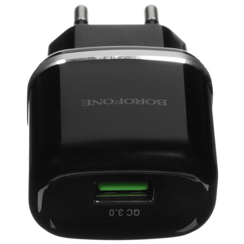 Купить Сетевое зарядное устройство Borofone BA36A черный  5474731. Характеристики, отзывы и цены в Донецке
