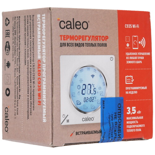 Купить Умный терморегулятор CALEO С935  5497558. Характеристики, отзывы и цены в Донецке