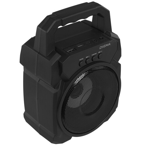 Купить Портативная колонка Digma D-PS1500, черный  5423649. Характеристики, отзывы и цены в Донецке