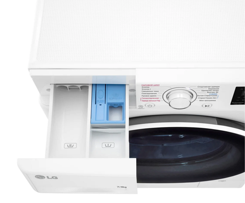 Купить Стирально-сушильная машина LG F2J6HG7W белый  9943095. Характеристики, отзывы и цены в Донецке