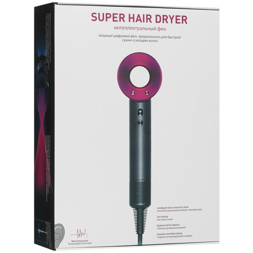 Купить Фен SenCiciMen Super hair dryer HD-15 серый/розовый  5483073. Характеристики, отзывы и цены в Донецке
