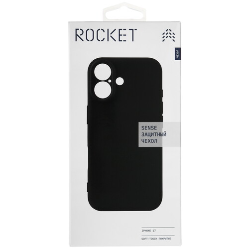Купить Накладка  Rocket Sense для Apple iPhone 17 черный  5639050. Характеристики, отзывы и цены в Донецке
