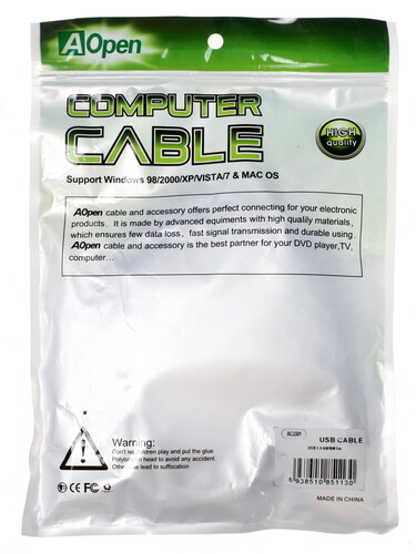 Купить Кабель Noname USB 3.2 Gen 1 Type-A - USB 3.2 Gen 1 Type-B  0126841. Характеристики, отзывы и цены в Донецке