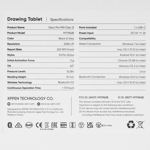 Купить Графический планшет XP-Pen Deco Pro MW  5435406. Характеристики, отзывы и цены в Донецке