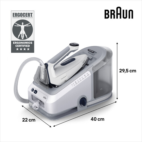 Купить Парогенератор Braun CareStyle 7 IS7262GY серый  5485306. Характеристики, отзывы и цены в Донецке