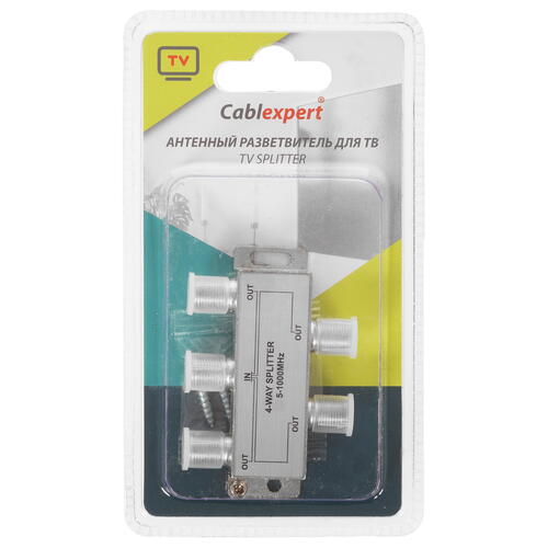 Купить Сплиттер антенный Cablexpert AS-TV-04  5452603. Характеристики, отзывы и цены в Донецке