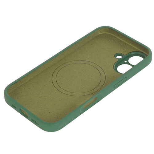 Купить Накладка  Zibelino Soft Case для Apple iPhone 16 зеленый  9273506. Характеристики, отзывы и цены в Донецке