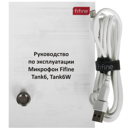 Купить Микрофон Fifine Tank6 белый  5623381. Характеристики, отзывы и цены в Донецке
