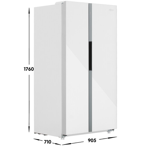 Купить Холодильник Side by Side   ZUGEL ZRSS630W белый  9953100. Характеристики, отзывы и цены в Донецке