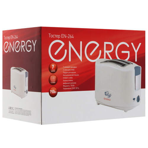 Купить Тостер Energy EN-264 бежевый  8199259. Характеристики, отзывы и цены в Донецке