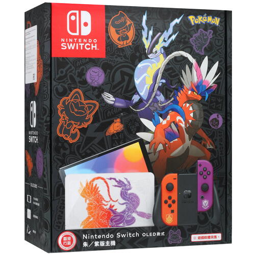 Купить Игровая консоль Nintendo Switch OLED – Pokemon Skarlet and Violet Edition красный, фиолетовый  5092358. Характеристики, отзывы и цены в Донецке