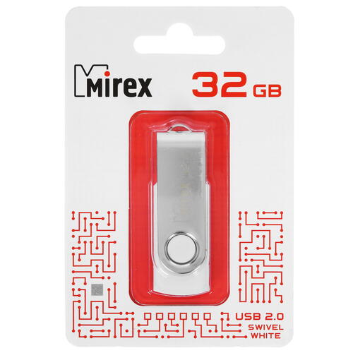 Купить Память USB Flash 32 ГБ Mirex SWIVEL [13600-FMUSWT32]  5078413. Характеристики, отзывы и цены в Донецке