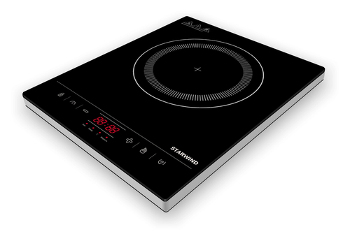 Купить Плита компактная электрическая Starwind STI-1002 черный  5308770. Характеристики, отзывы и цены в Донецке