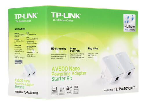 Купить Адаптер PowerLine TP-Link TL-PA4010KIT  0192291. Характеристики, отзывы и цены в Донецке