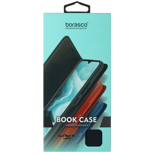 Купить Чехол-книжка  BoraSCO Book Case для Tecno SPARK 30 4G синий  5489227. Характеристики, отзывы и цены в Донецке