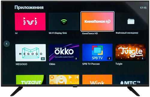 Купить 50" (126 см) LED-телевизор Harper 50U660TS черный  9915893. Характеристики, отзывы и цены в Донецке