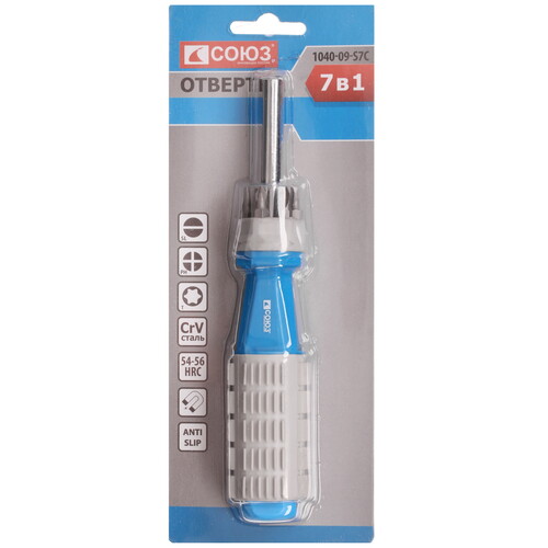 Купить Отвертка с насадками/битами СОЮЗ 1040-09-S7C  1287132. Характеристики, отзывы и цены в Донецке