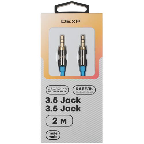 Купить Кабель   DEXP 3.5 mm jack - 3.5 mm jack синий  5421568. Характеристики, отзывы и цены в Донецке