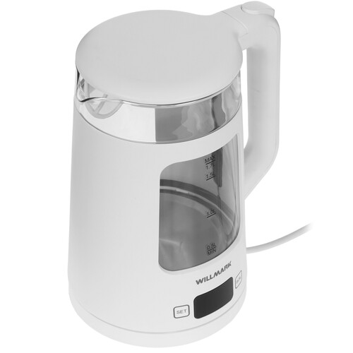 Купить Электрочайник WILLMARK WEK-1720DW белый  9269577. Характеристики, отзывы и цены в Донецке