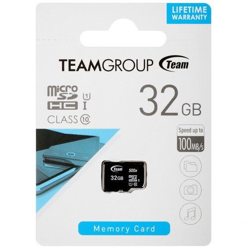Купить Карта памяти TEAMGROUP Micro microSDHC 32 ГБ [TUSDH32GCL10U02]  5006894. Характеристики, отзывы и цены в Донецке