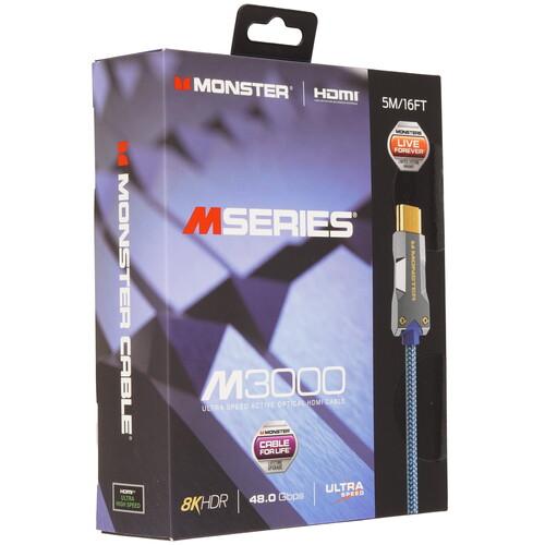 Купить Кабель однонаправленный Monster HDMI - HDMI, 5 м  5497382. Характеристики, отзывы и цены в Донецке