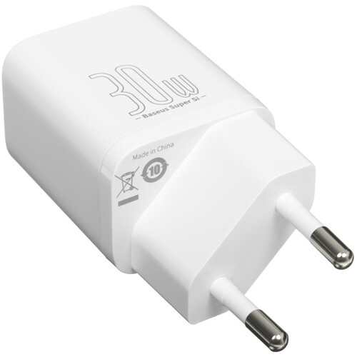 Купить Сетевое зарядное устройство Baseus Super Si белый  5495780. Характеристики, отзывы и цены в Донецке