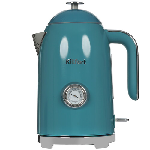 Купить Электрочайник Kitfort КТ-6740 бирюзовый  9267933. Характеристики, отзывы и цены в Донецке