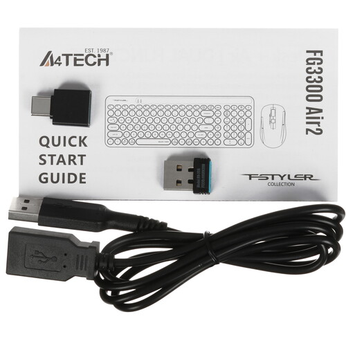 Купить Клавиатура+мышь беспроводная   A4Tech Fstyler FG3300 Air 2 серый  5495136. Характеристики, отзывы и цены в Донецке