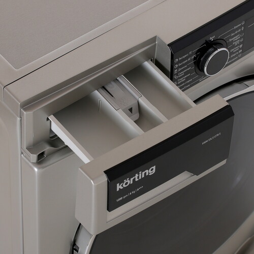 Купить Стиральная машина Korting KWM 53LS1278 S серебристый  5355543. Характеристики, отзывы и цены в Донецке