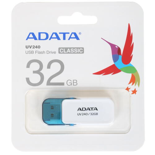 Купить Память USB Flash 32 ГБ ADATA UV240 [AUV240-32G-RWH]  1340628. Характеристики, отзывы и цены в Донецке