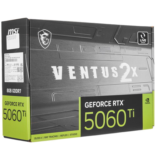 Купить Видеокарта MSI GeForce RTX 5060 Ti VENTUS 2X PLUS  5634261. Характеристики, отзывы и цены в Донецке