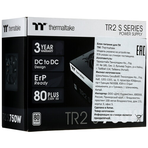 Купить Блок питания Thermaltake TR2 S 750W  5493805. Характеристики, отзывы и цены в Донецке
