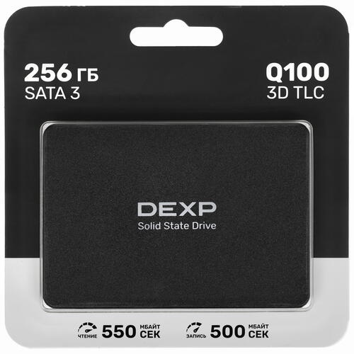 Купить 256 ГБ 2.5" SATA накопитель DEXP Q100  9056401. Характеристики, отзывы и цены в Донецке