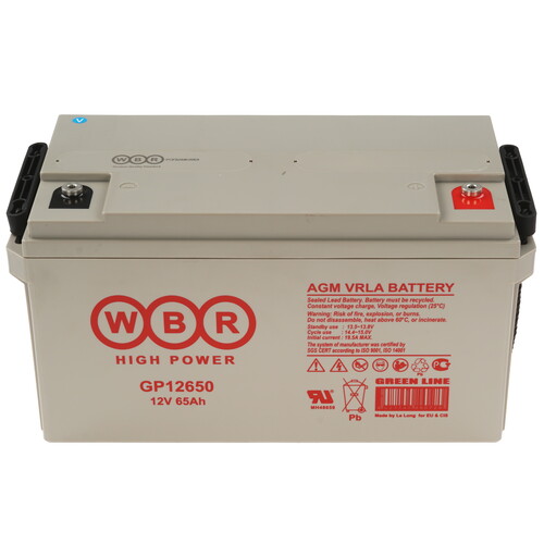 Купить Аккумуляторная батарея для ИБП WBR GP12650  9281113. Характеристики, отзывы и цены в Донецке