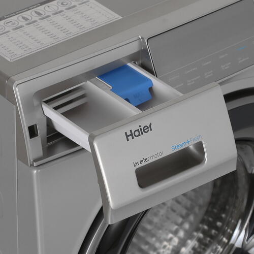 Купить Стиральная машина Haier HW80-BP14969BS серебристый  5336193. Характеристики, отзывы и цены в Донецке