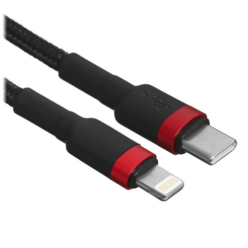 Купить Кабель круглый Baseus Lightning 8-pin - USB Type-C черный 1 м  5482553. Характеристики, отзывы и цены в Донецке