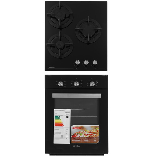 Купить Духовой шкаф электрический Simfer B4EB16016 + Варочная поверхность газовая Simfer H45N30B416  9280228. Характеристики, отзывы и цены в Донецке