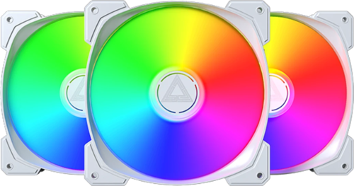 Купить Комплект вентиляторов Montech HP140 ARGB [HP140W3P] белый  5620661. Характеристики, отзывы и цены в Донецке